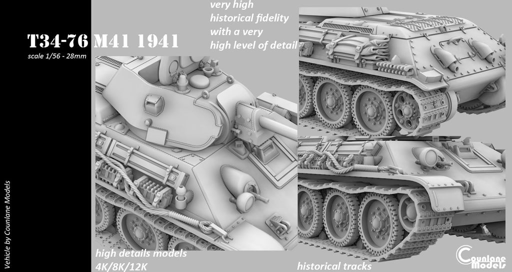 Counlane T34-76 M41 1941 (Soviet, WW2)