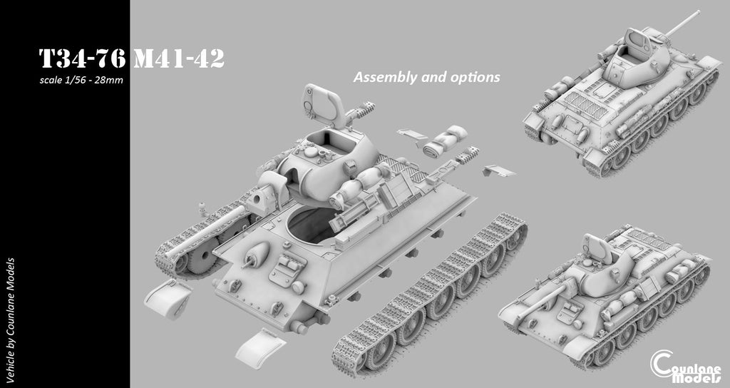 Counlane T34-76 M41-42 1942 (Soviet, WW2)