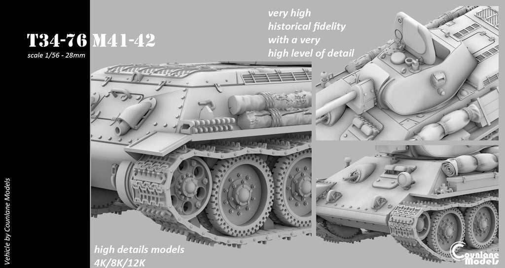 Counlane T34-76 M41-42 1942 (Soviet, WW2)