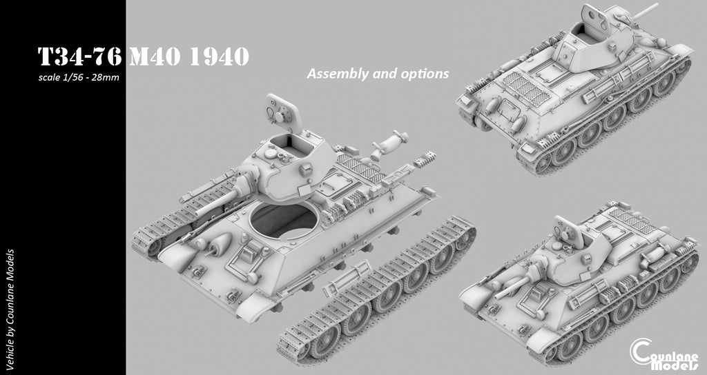 Counlane T34-76 M40 1940 (Soviet, WW2)