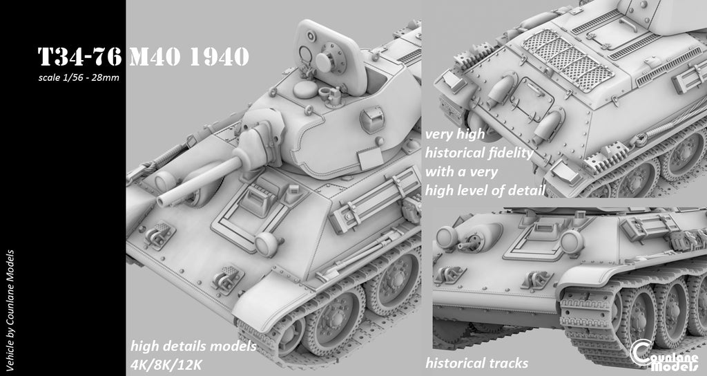Counlane T34-76 M40 1940 (Soviet, WW2)
