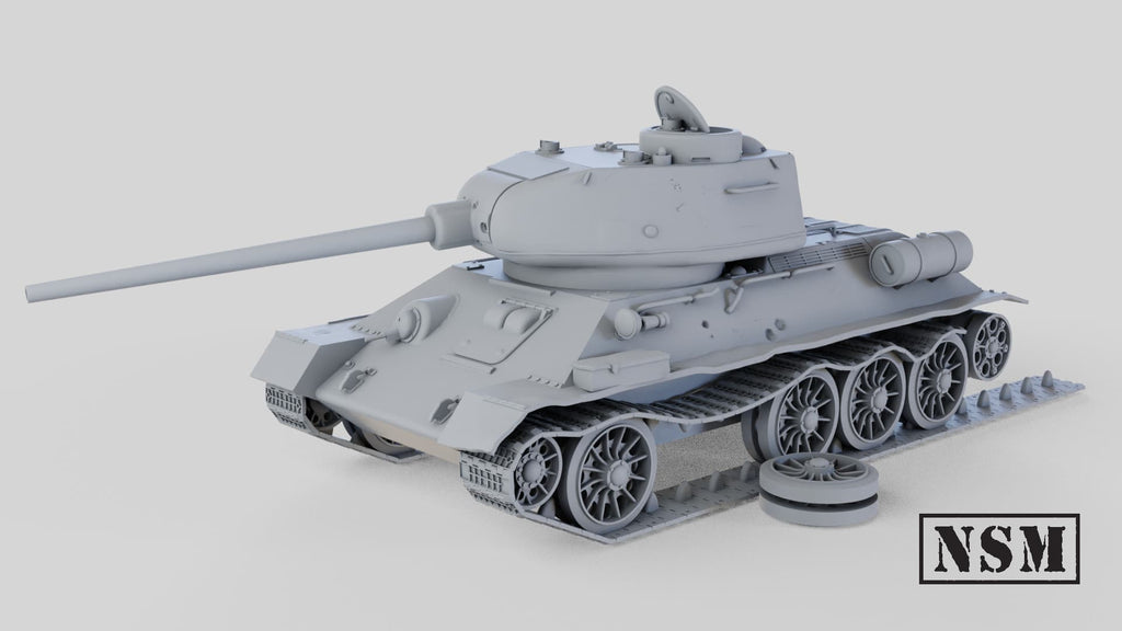 NSM T34-85 Destroyed - (Soviet, WW2)