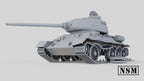 NSM T34-85 Destroyed - (Soviet, WW2)