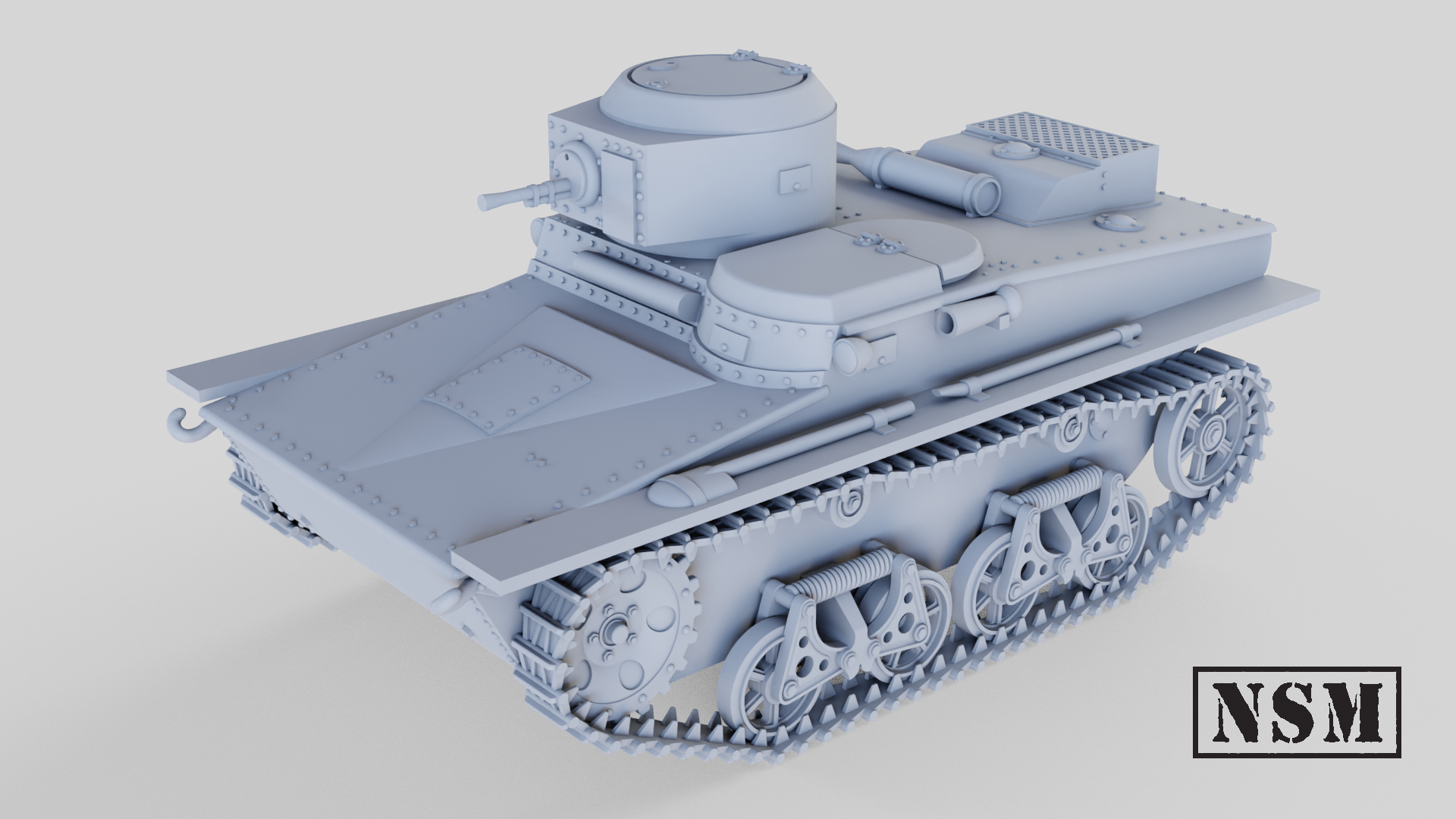 NSM T-37 Tankette - (Soviet, WW2)