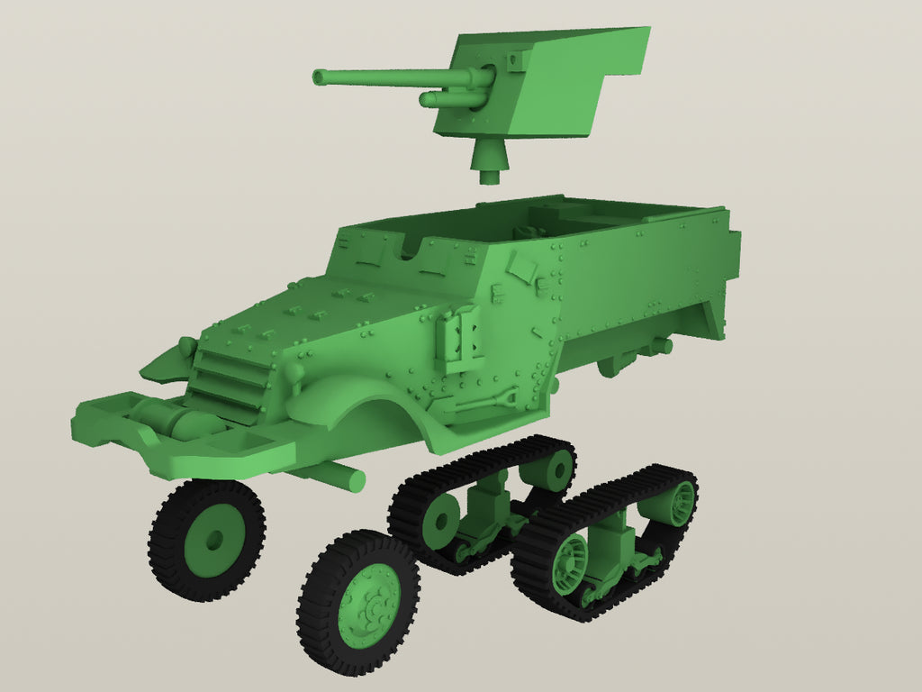 WG3D Halftrack T48 Gun Motor Carriage (Su-57) (USA, WW2, Lend-Lease)