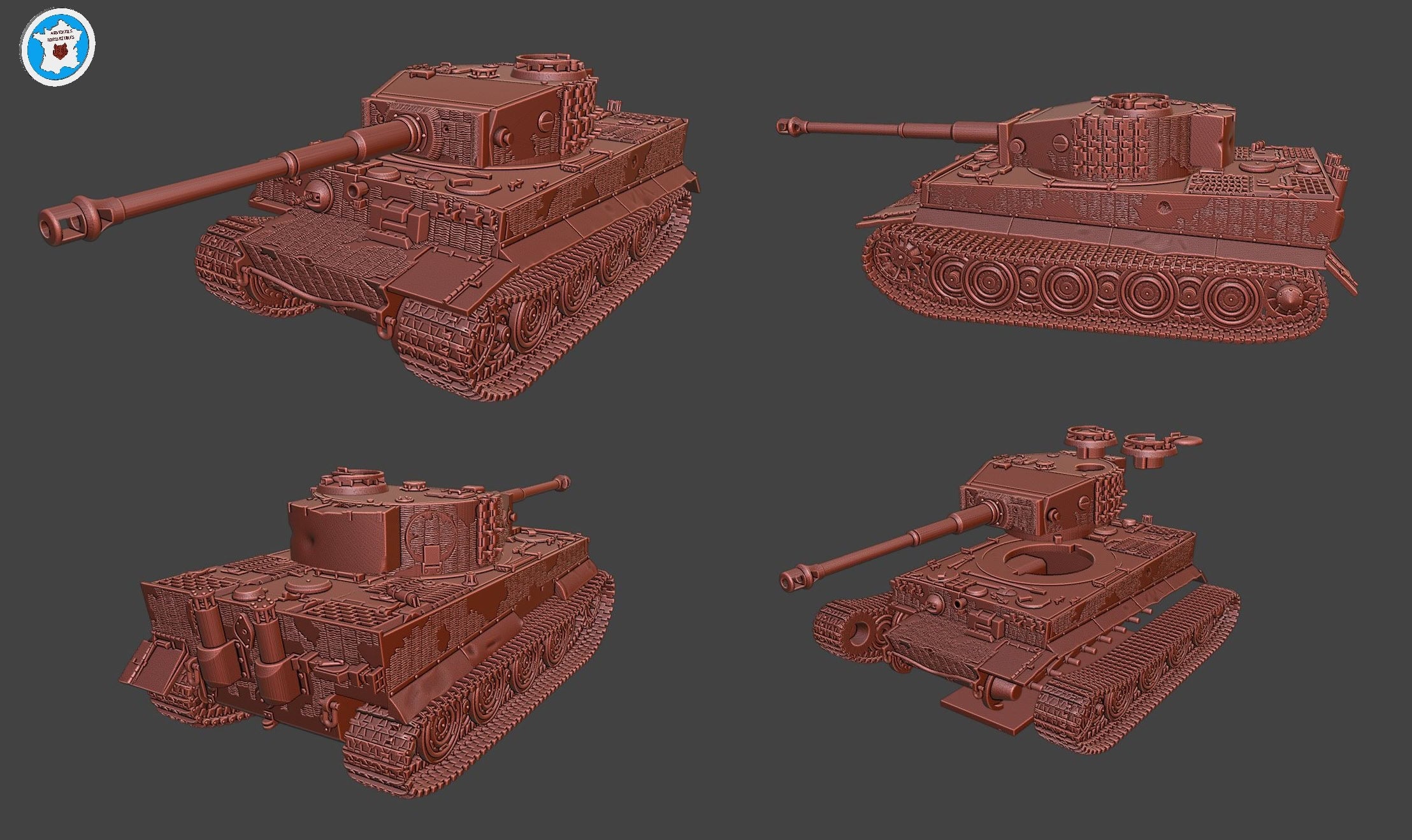 Arvernes Tiger Ausf E “Bretagne” Escadron Besnier (Germany, WW2)