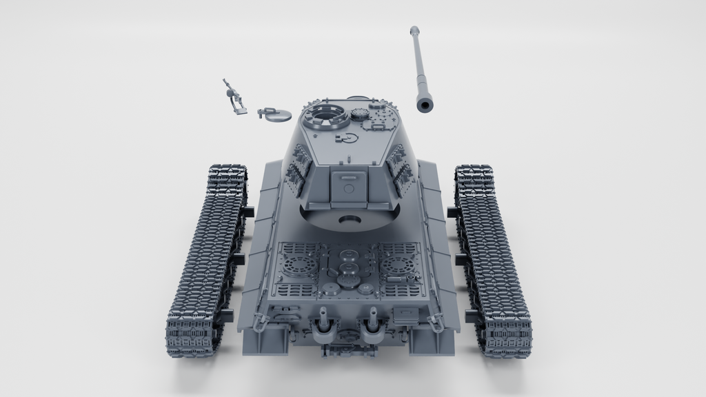 WG3D TIGER II Ausf B - Henschel Turret  (Germany, WW2)