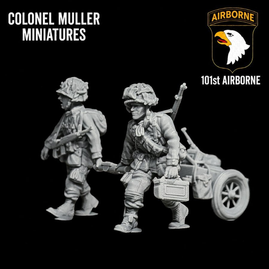Col. Muller US AIRBORNE HAND CART TEAM