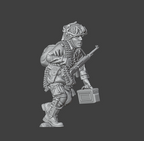 Col.Muller US AIRBORNE BROWNING 1919 MMG ON THE MOVE