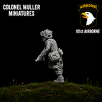 Col. Muller US Airborne Running SMG