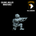 Col. Muller US AIRBORNE SMG FIRING JACK