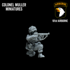 Col. Muller US AIRBORNE SMG FIRING JACK