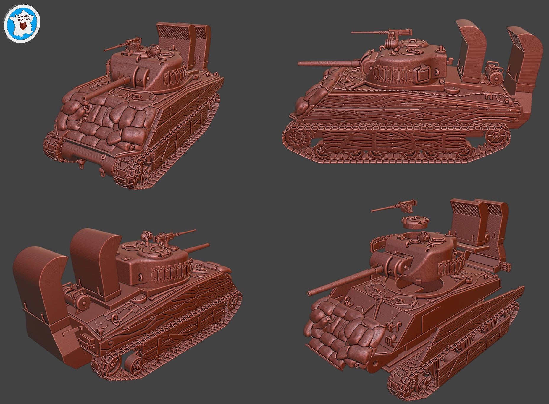 Arvernes Sherman M4A2 - US Marines (USA, WW2)