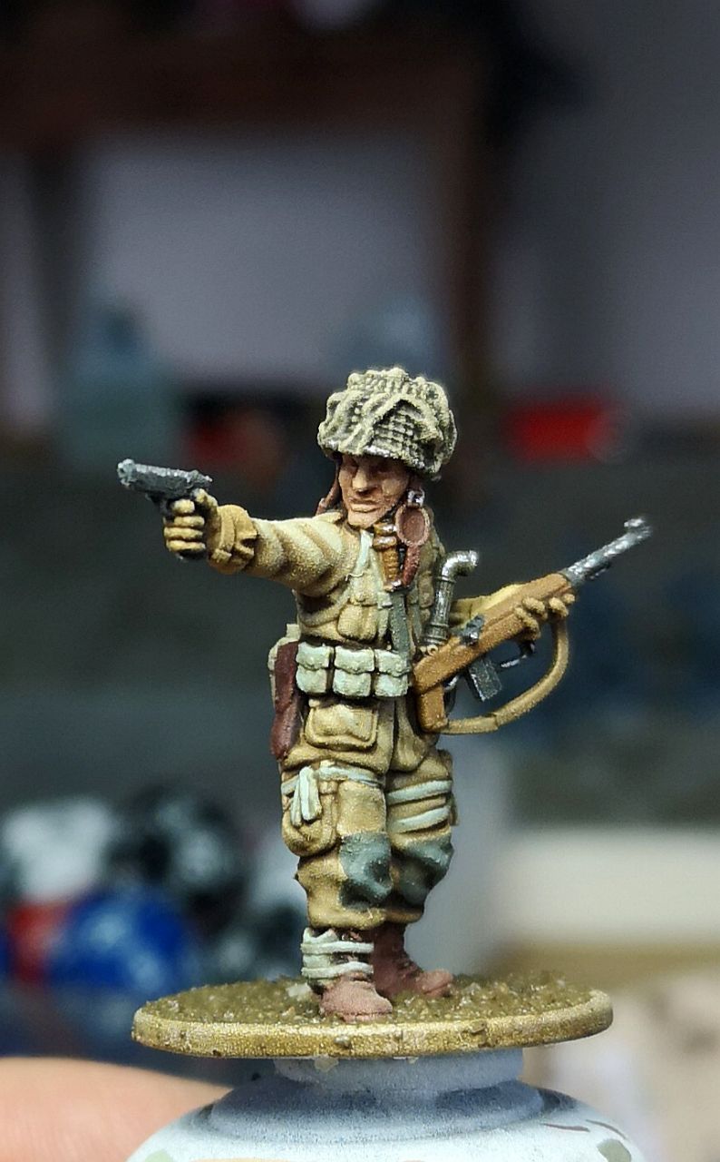 Col. Muller US  Officer w/ Colt 45 & M1 Carbine