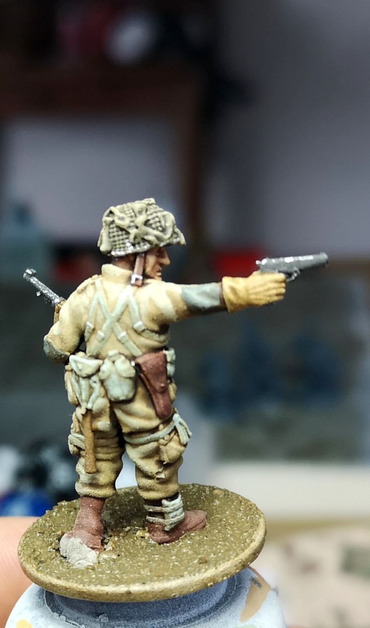 Col. Muller US  Officer w/ Colt 45 & M1 Carbine