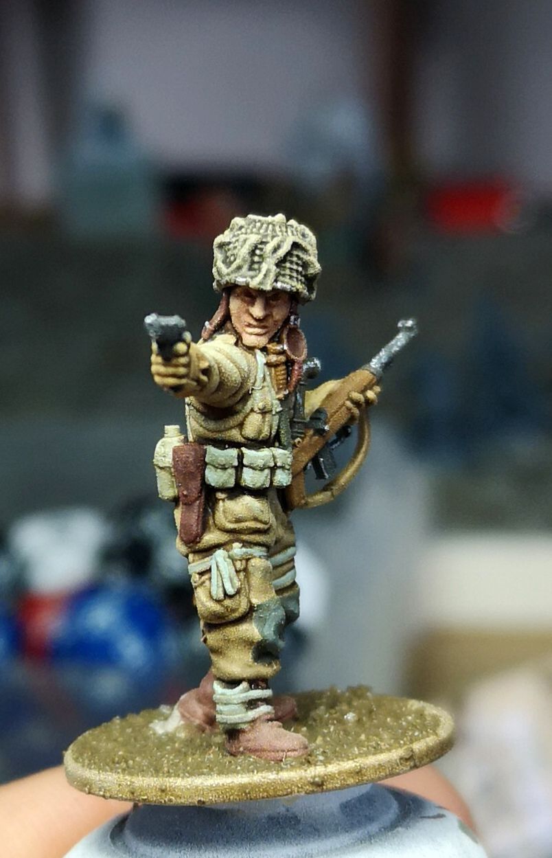 Col. Muller US  Officer w/ Colt 45 & M1 Carbine