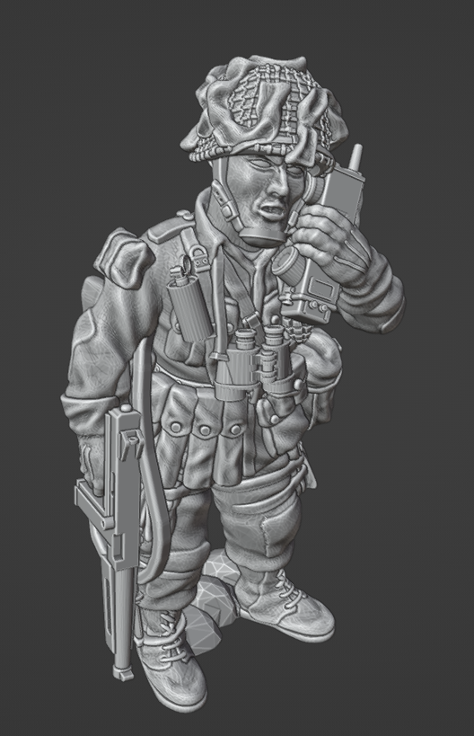 Col. Muller US Officer w/ Walkie Talkie SCR-536