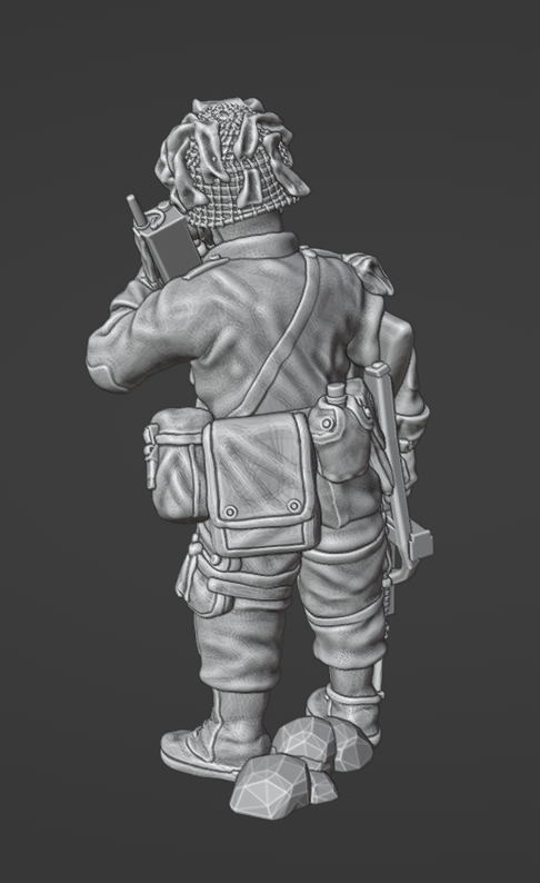 Col. Muller US Officer w/ Walkie Talkie SCR-536
