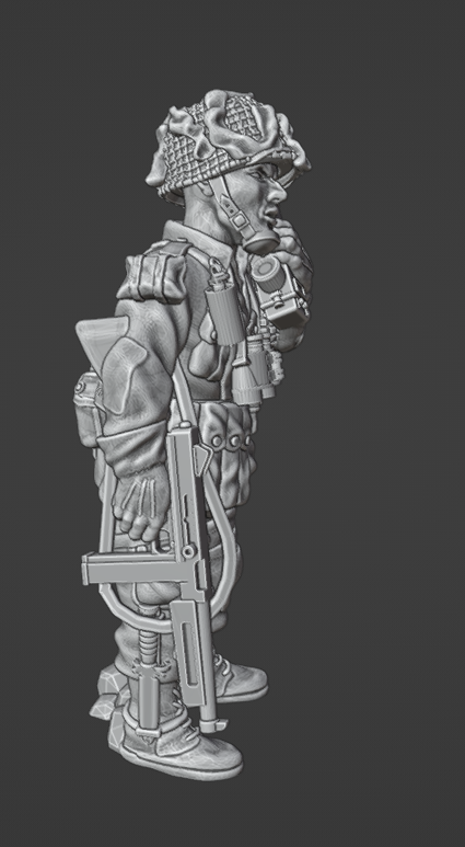 Col. Muller US Officer w/ Walkie Talkie SCR-536