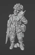 Col. Muller US Officer w/ Walkie Talkie SCR-536
