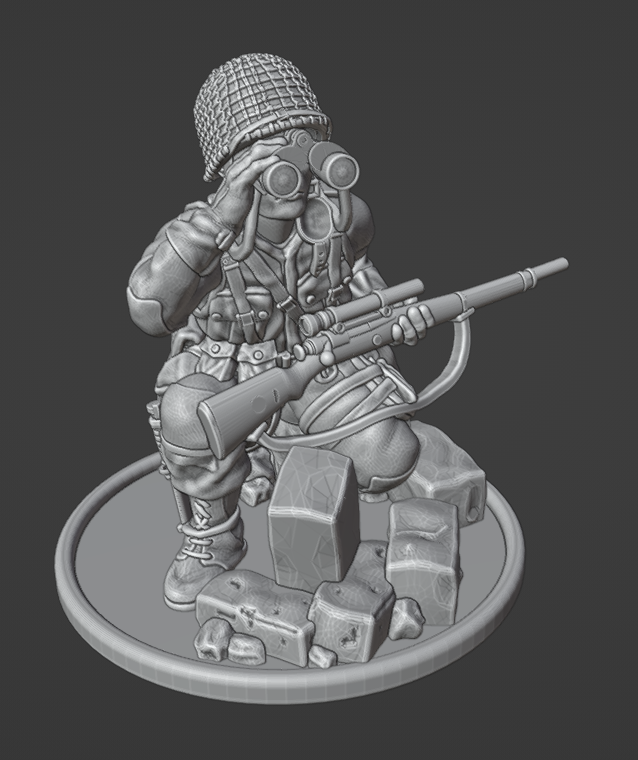 Col.Muller US Paratroopers Sniper (+3 Head Varients)