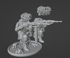 Col.Muller US Paratroopers Firing M1 Carbine(Modul Head)
