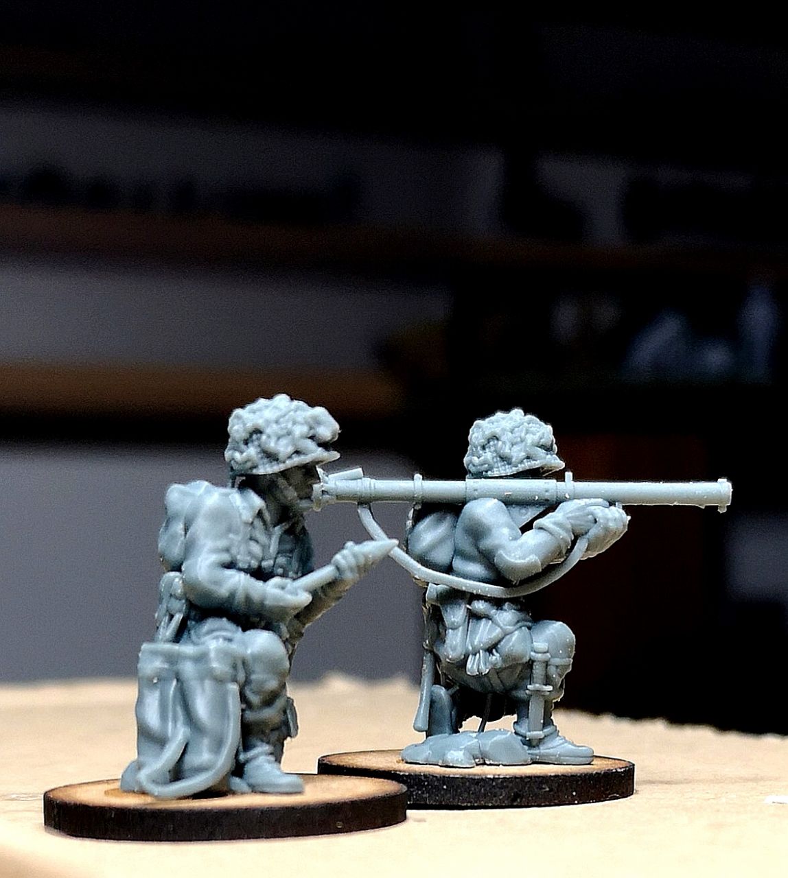 Col. Muller US Paratroopers Bazooka Team Firing