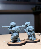 Col. Muller US Paratroopers Bazooka Team Firing