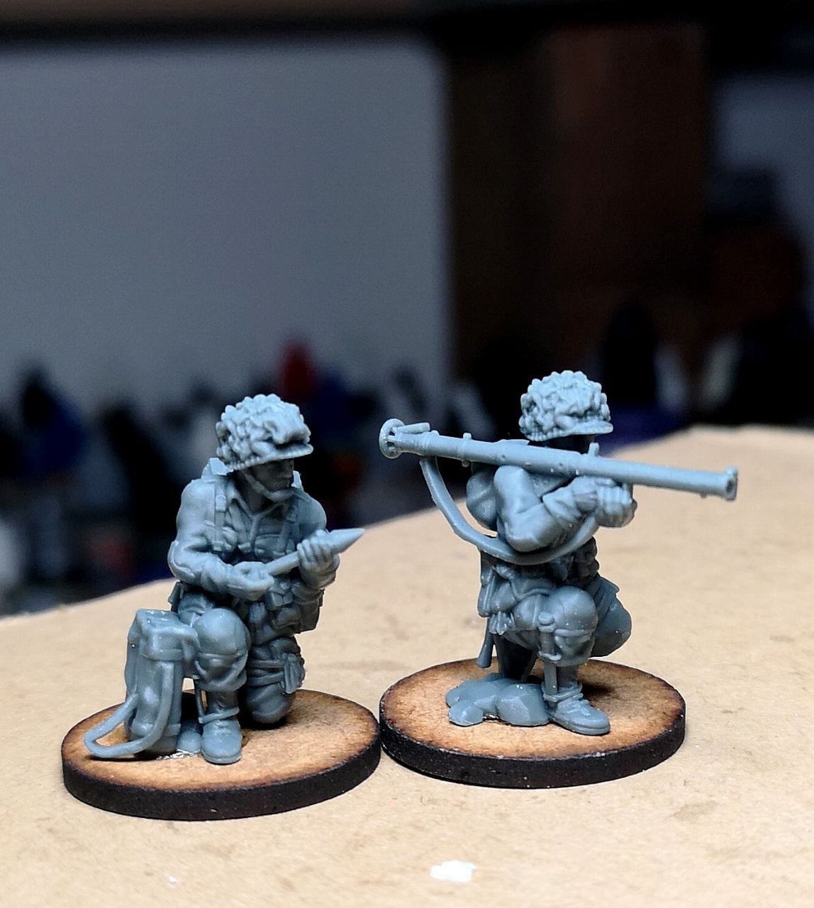 Col. Muller US Paratroopers Bazooka Team Firing