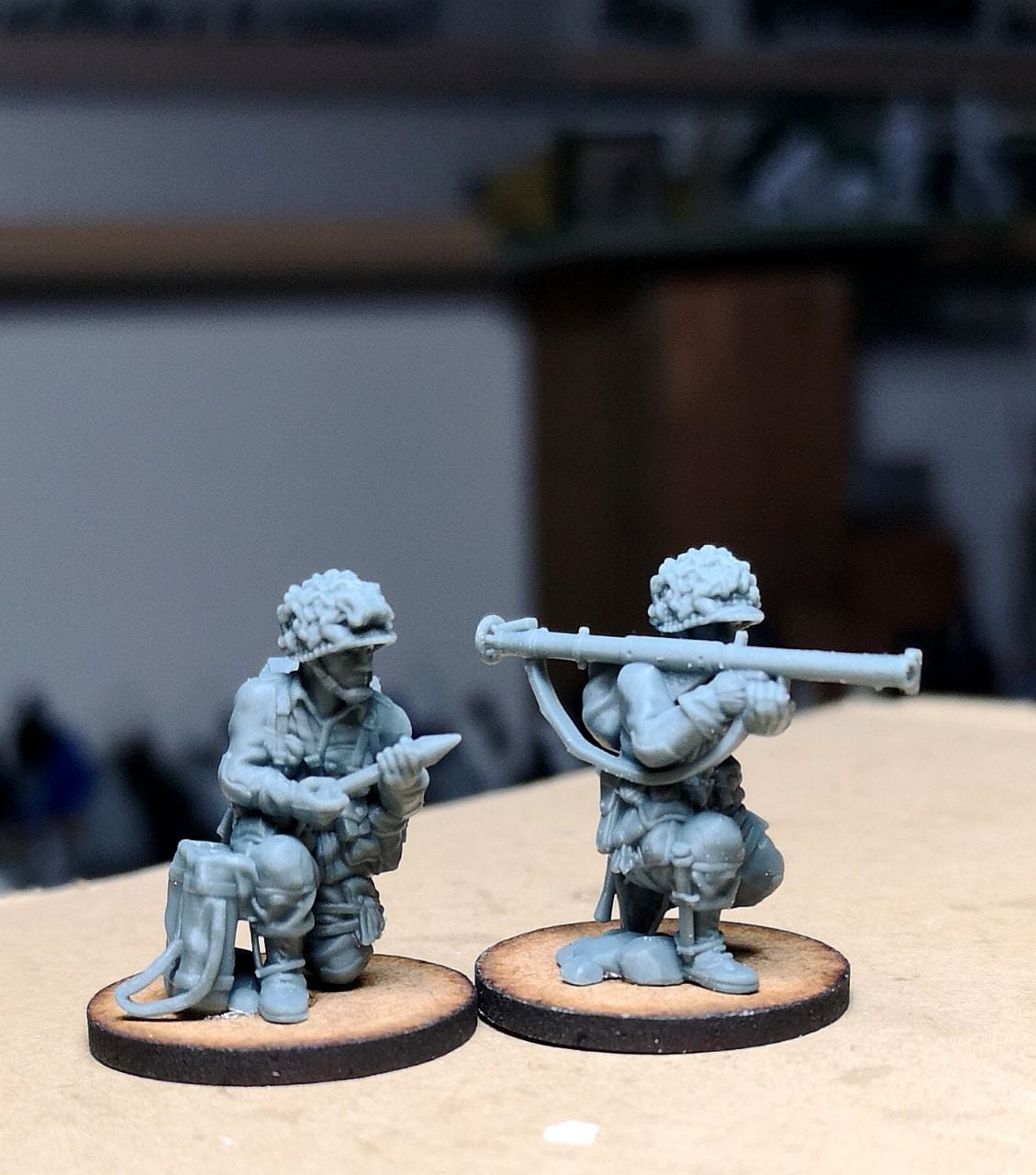 Col. Muller US Paratroopers Bazooka Team Firing