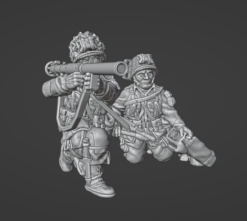 Col. Muller US Paratroopers Bazooka Firing Team 2