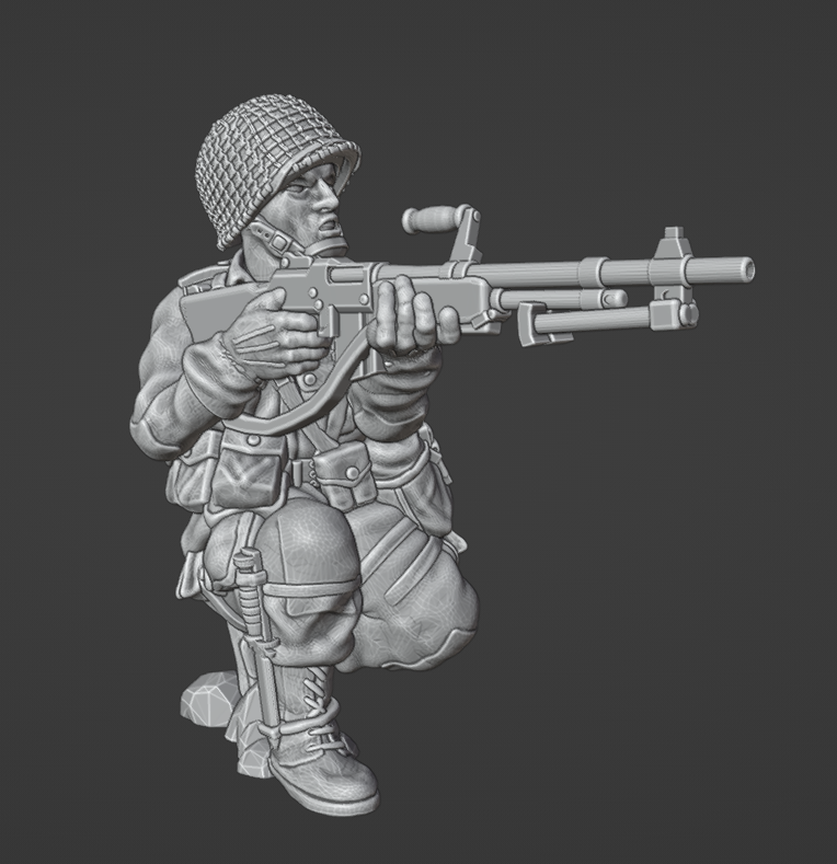 Col.Muller US Airborne Paratroopers BAR Team