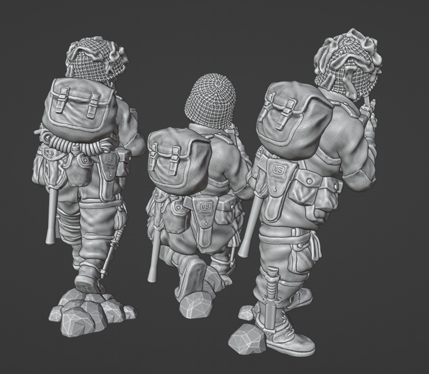 Col.Muller US Airborne Paratroopers BAR Team