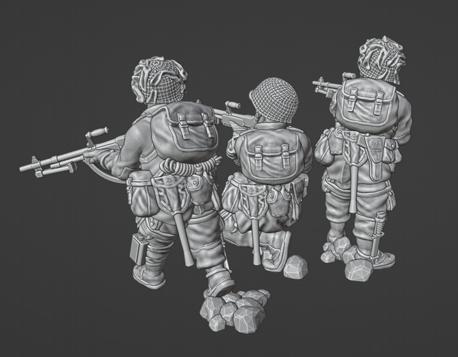 Col.Muller US Airborne Paratroopers BAR Team