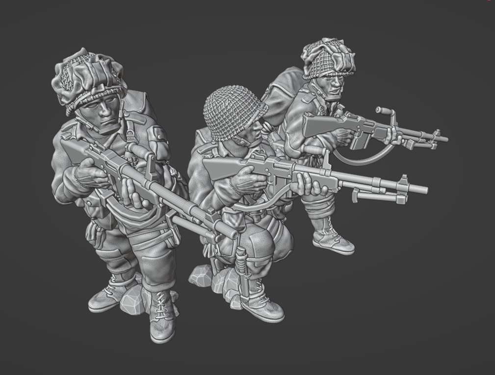 Col.Muller US Airborne Paratroopers BAR Team
