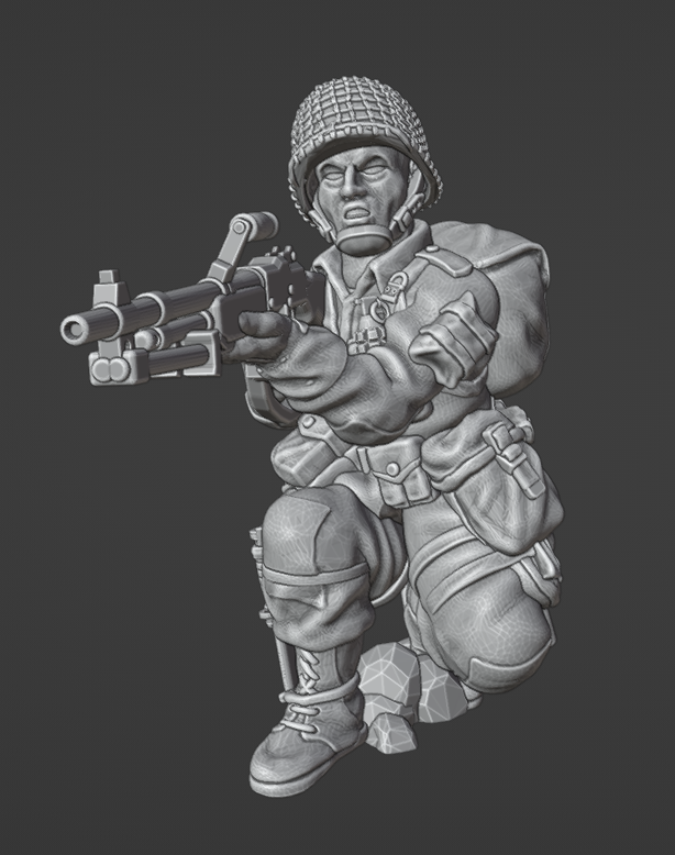 Col.Muller US Airborne Paratroopers BAR Team