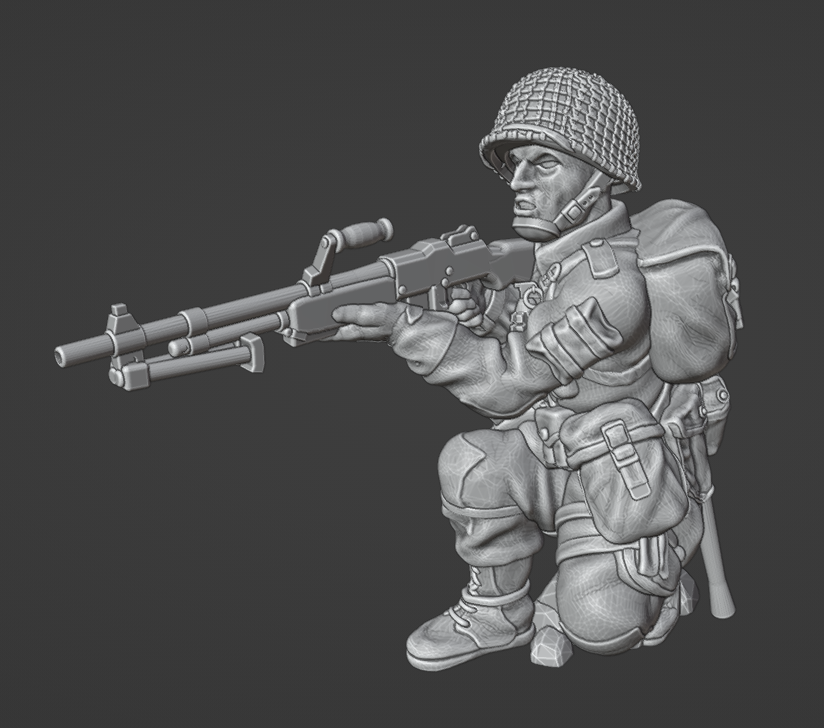 Col.Muller US Airborne Paratroopers BAR Team