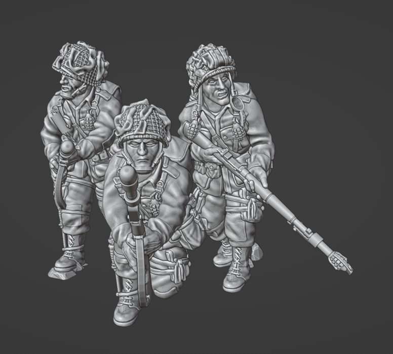 Col.Muller US Paratroopers Grenade Launcher M7 Team