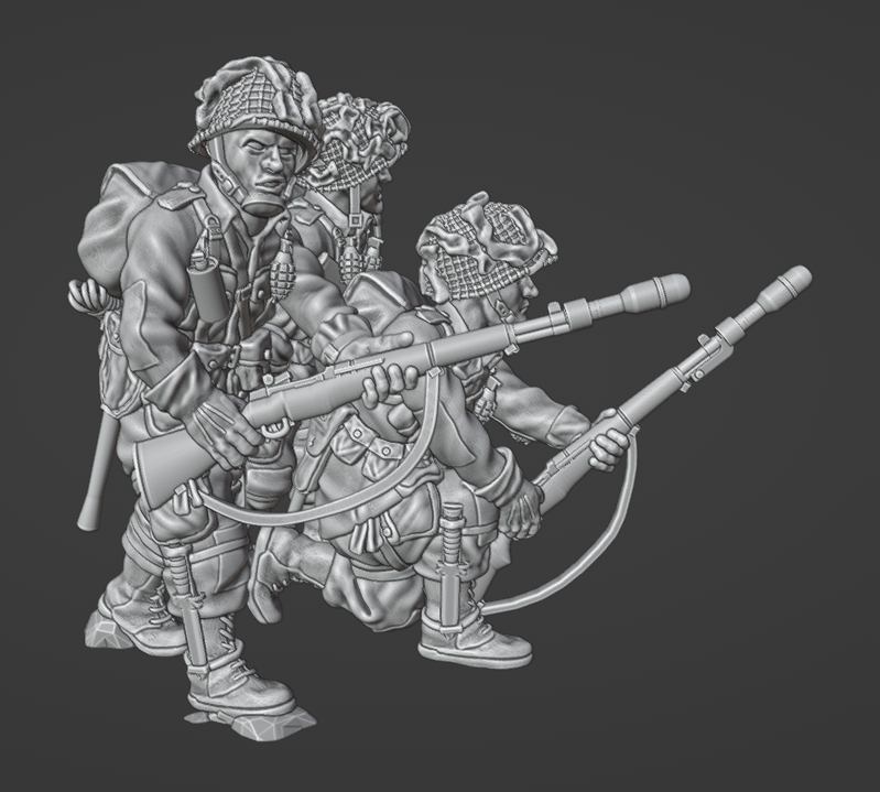 Col.Muller US Paratroopers Grenade Launcher M7 Team