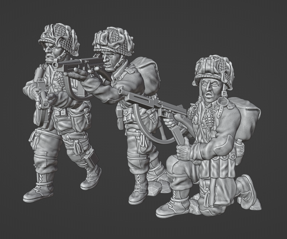 Col.Muller US Airborne Paratroopers SMG Team
