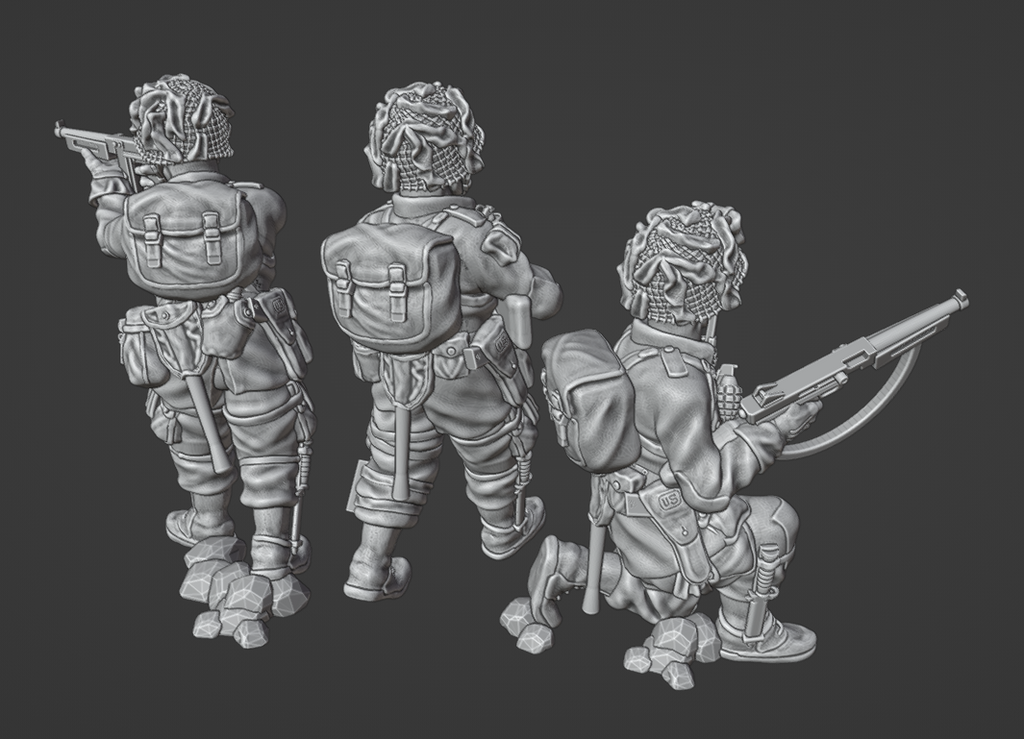 Col.Muller US Airborne Paratroopers SMG Team