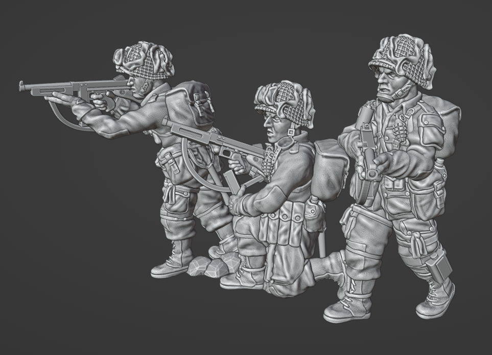 Col.Muller US Airborne Paratroopers SMG Team