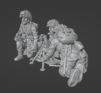 Col.Muller US Paratroopers Light Mortar and Crew
