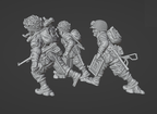 Col.Muller US Paratroopers Light Mortar and Crew Moving