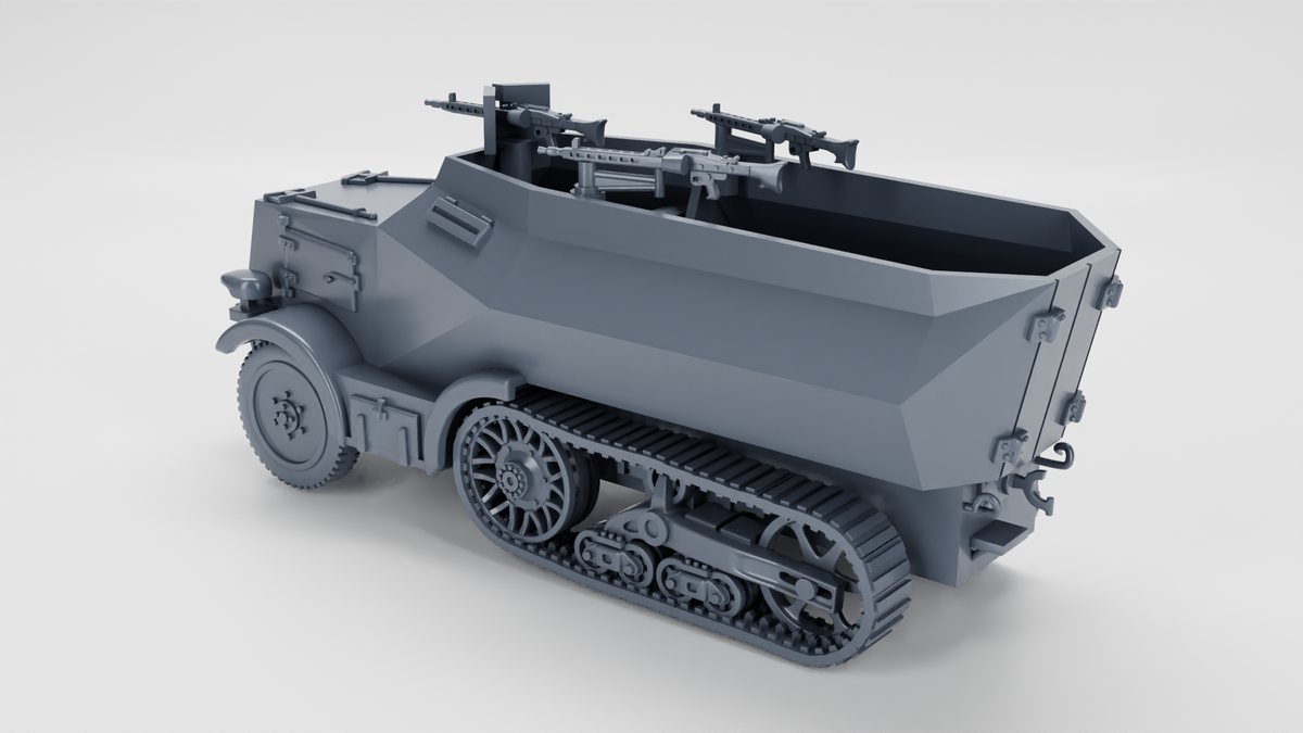 WG3D Halftrack Unic 304(f) Schutzenpanzer Wagen (Germany, WW2)