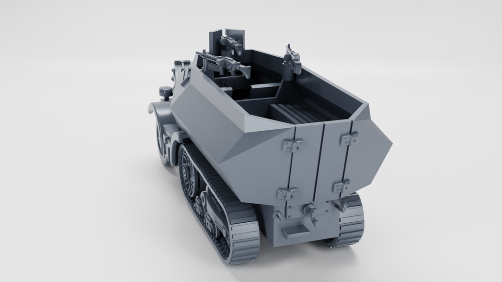 WG3D Halftrack Unic 304(f) Schutzenpanzer Wagen (Germany, WW2)