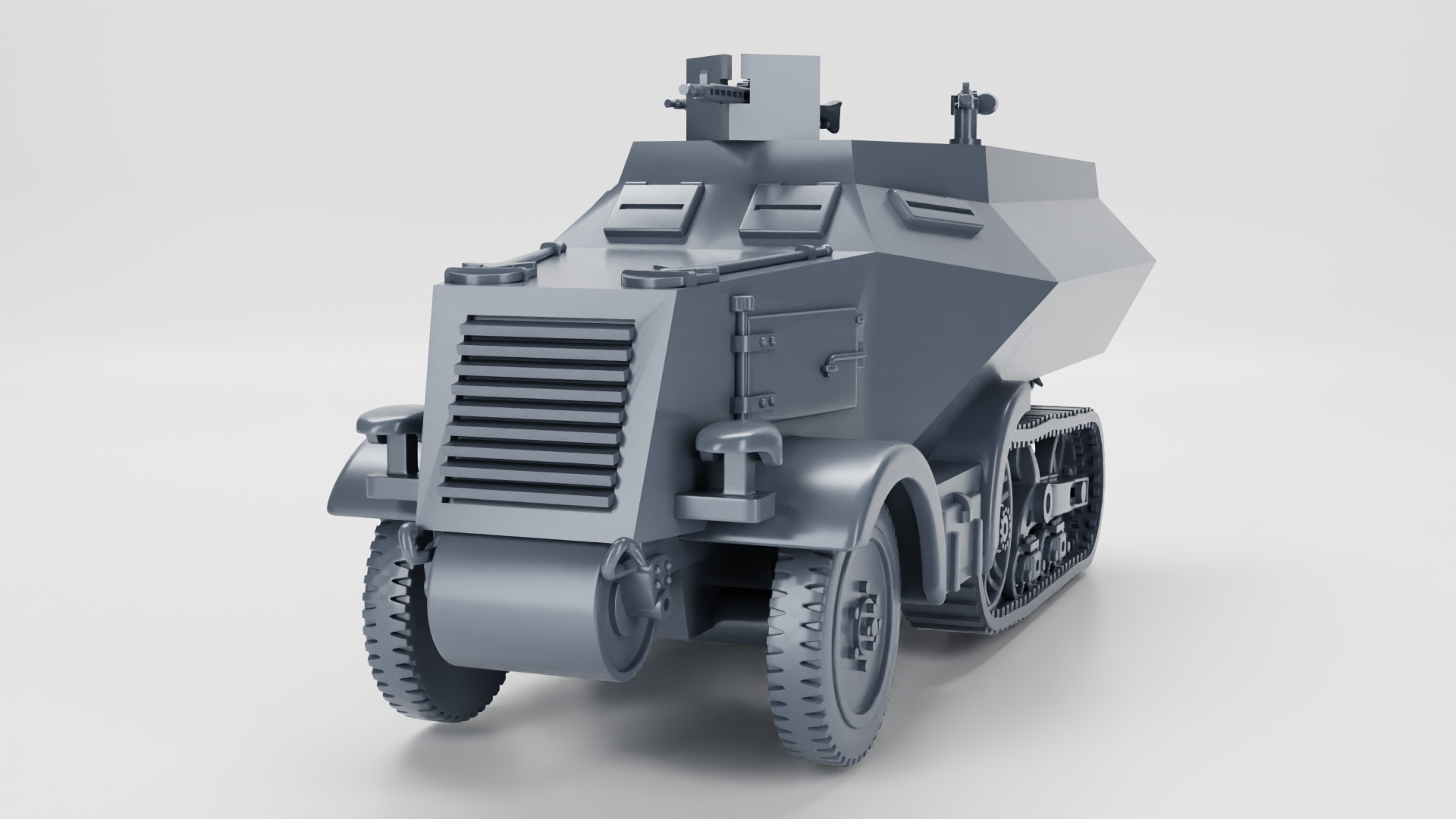 WG3D Halftrack Unic 304(f) Schutzenpanzer Wagen (Germany, WW2)
