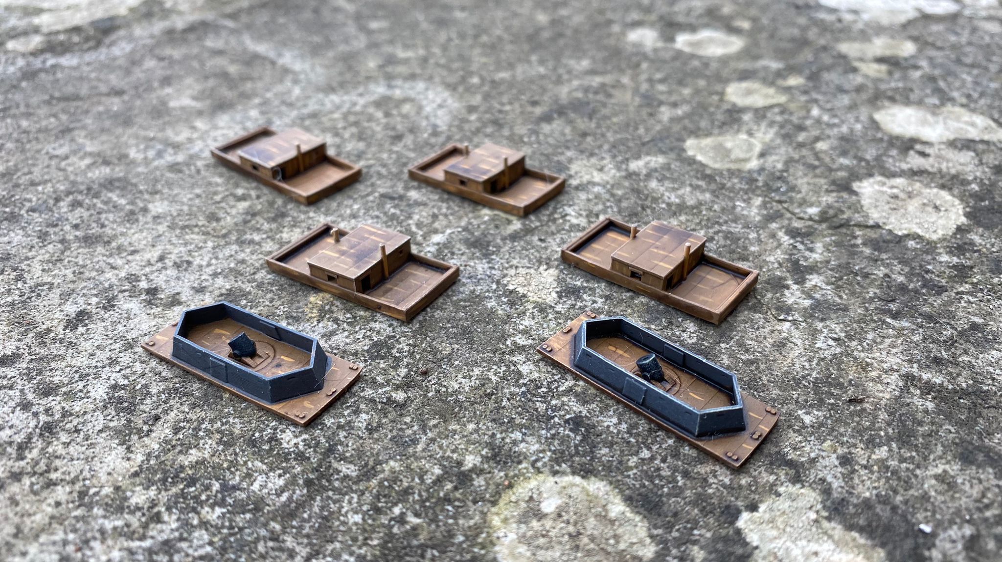 Manley LFG3D030 - 1/600 Mortar Barge and Flat Boats