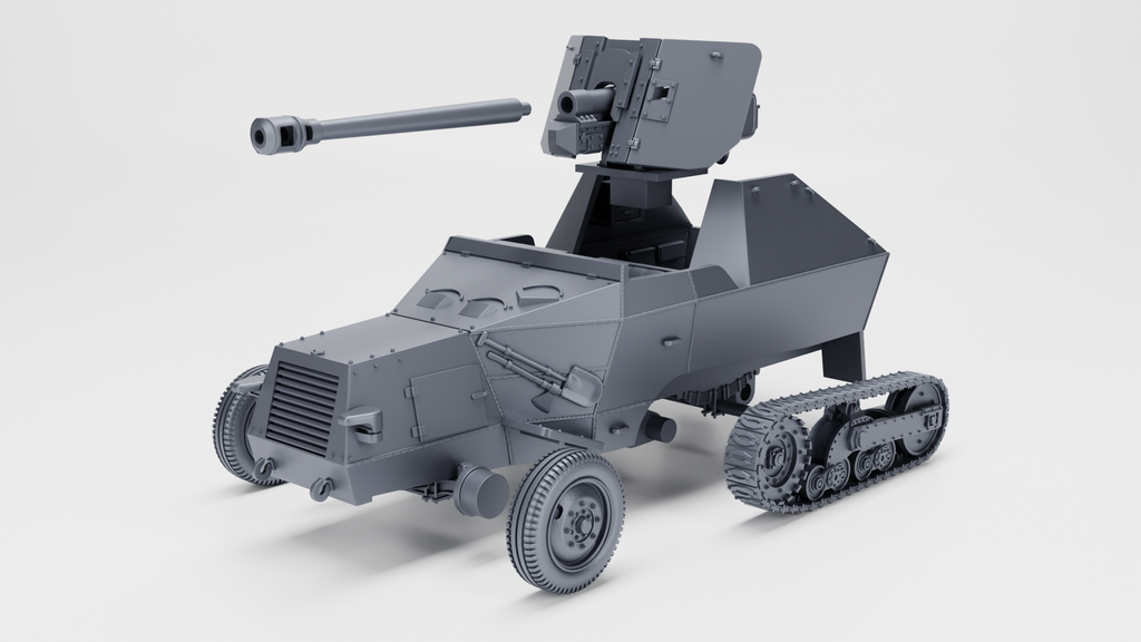 WG3D Halftrack S307(f) with 75mm PaK40 (Germany+France, WW2)