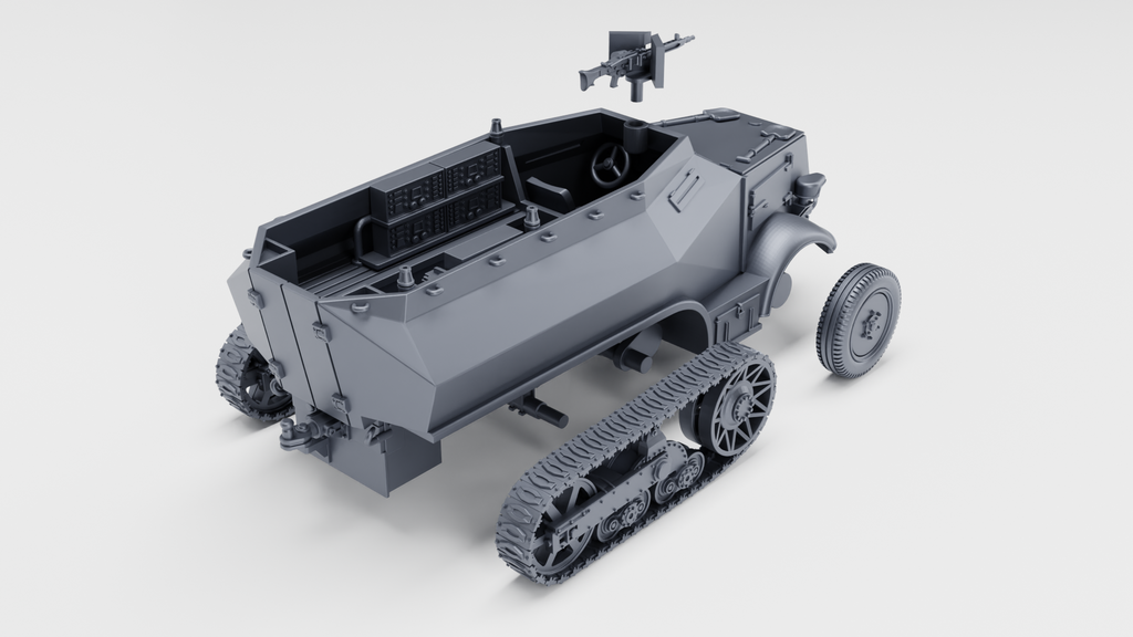 WG3D Halftrack Unic P107 U 304(F) - Radio+APC versions (Germany+France, WW2)
